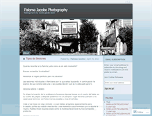 Tablet Screenshot of palomajacobophotography.wordpress.com
