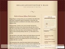 Tablet Screenshot of hellscanyonvisitor.wordpress.com