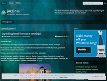Tablet Screenshot of jurginas.wordpress.com