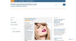 Desktop Screenshot of beingshoppers.wordpress.com