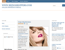 Tablet Screenshot of beingshoppers.wordpress.com