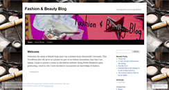 Desktop Screenshot of fashionnbeautyblog.wordpress.com