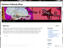 Tablet Screenshot of fashionnbeautyblog.wordpress.com