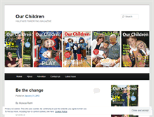 Tablet Screenshot of ourchildrenmag.wordpress.com