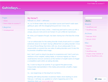 Tablet Screenshot of cafrinsays.wordpress.com