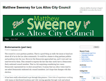 Tablet Screenshot of mattsweeneylosaltos.wordpress.com