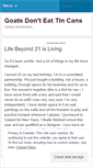 Mobile Screenshot of goatsdonteattincans.wordpress.com