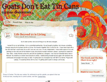 Tablet Screenshot of goatsdonteattincans.wordpress.com