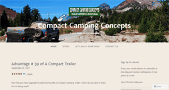 Desktop Screenshot of compactcampingconcepts.wordpress.com