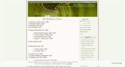 Desktop Screenshot of maybirthdaysofpoets.wordpress.com