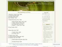 Tablet Screenshot of maybirthdaysofpoets.wordpress.com