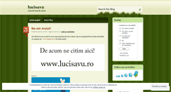 Desktop Screenshot of lucisavu.wordpress.com