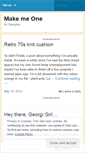 Mobile Screenshot of makemeone.wordpress.com