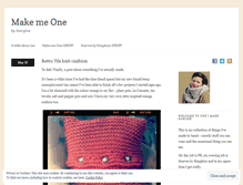 Tablet Screenshot of makemeone.wordpress.com