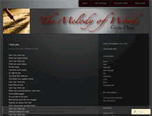 Tablet Screenshot of melodyofwords.wordpress.com