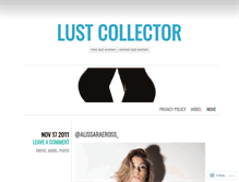 Tablet Screenshot of lustcollector.wordpress.com