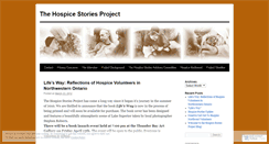 Desktop Screenshot of hospicestoriesproject.wordpress.com