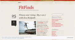 Desktop Screenshot of fitfinds.wordpress.com