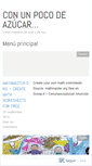 Mobile Screenshot of conunpocodeazucar.wordpress.com
