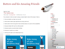 Tablet Screenshot of buttersandfrenz.wordpress.com