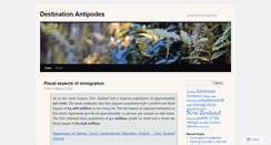 Desktop Screenshot of destinationantipodes.wordpress.com