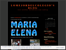 Tablet Screenshot of lomejordelcolegio.wordpress.com