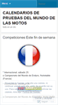 Mobile Screenshot of calendarioanualdemotociclismo.wordpress.com