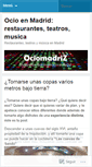 Mobile Screenshot of ociomadriz.wordpress.com