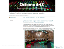 Tablet Screenshot of ociomadriz.wordpress.com