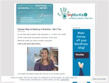 Tablet Screenshot of mymarkit7.wordpress.com