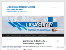 Tablet Screenshot of ligasuma.wordpress.com