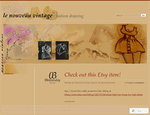 Tablet Screenshot of nouveauvintage.wordpress.com