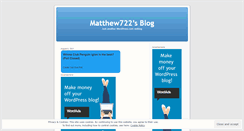 Desktop Screenshot of matthew722.wordpress.com