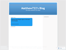 Tablet Screenshot of matthew722.wordpress.com