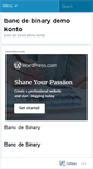 Mobile Screenshot of adserving.bancdebinarydemokonto.wordpress.com