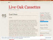 Tablet Screenshot of liveoakcassettes.wordpress.com