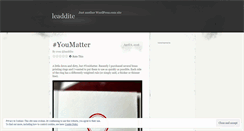 Desktop Screenshot of leaddite.wordpress.com