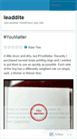 Mobile Screenshot of leaddite.wordpress.com