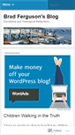 Mobile Screenshot of bradferguson.wordpress.com
