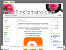 Tablet Screenshot of friedpinktomato.wordpress.com