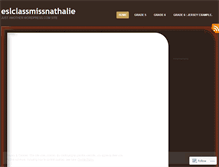 Tablet Screenshot of eslclassmissnathalie.wordpress.com