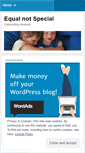 Mobile Screenshot of equalnotspecial.wordpress.com
