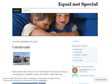 Tablet Screenshot of equalnotspecial.wordpress.com