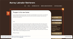 Desktop Screenshot of murraylabradorretrievers.wordpress.com