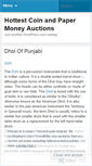 Mobile Screenshot of hottestcoinandpapermoneyauctions.wordpress.com
