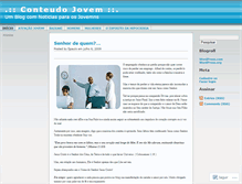 Tablet Screenshot of conteudojovem.wordpress.com