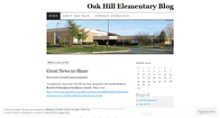 Desktop Screenshot of oakhilles.wordpress.com