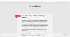 Desktop Screenshot of forexprimus.wordpress.com