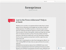 Tablet Screenshot of forexprimus.wordpress.com