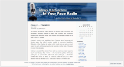 Desktop Screenshot of inyourfaceradio.wordpress.com